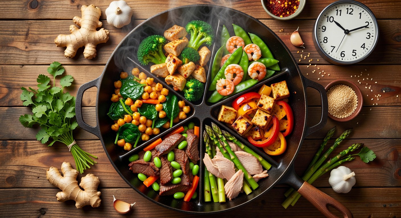 6 High Protein Stir-Fry Dinners in 15 Mins