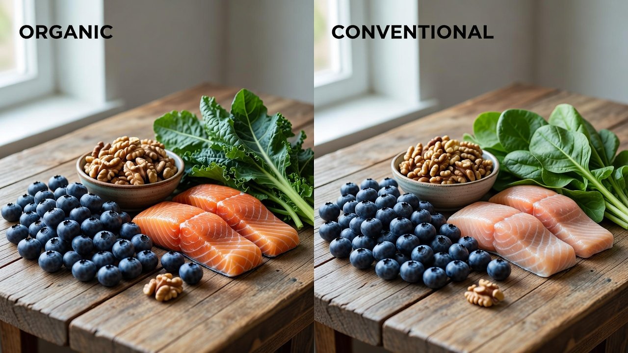 Organic vs Conventional Nootropic Foods: Brain Health Impact 2026